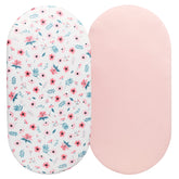 Tontukatu bassinet sheet floral pink pack adds gentle color and cozy sleep.