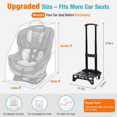 Tonyeee car seat travel bag fits most major brands for easy compatibility.