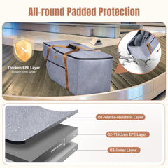 Tonyeee car seat travel bag durable water-resistant fabric protects seats during travel.