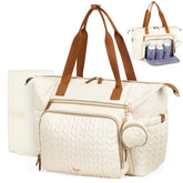 Tonyeee diaper bag tote spacious interior for organized baby gear
