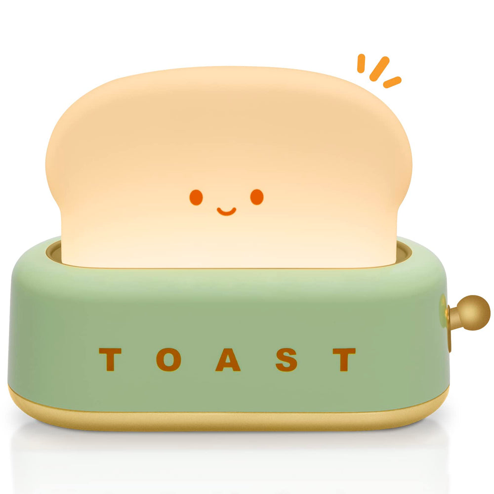 TOOGE toast lamp front view adds cute ambience to kids' desks and bedtime routines