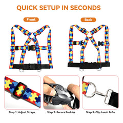 Topdatry Walking Safety Harness soft breathable fabric provides comfortable all day wear.