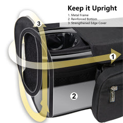 TOPDesign left insulated cup holder keeps drinks ready on strolls