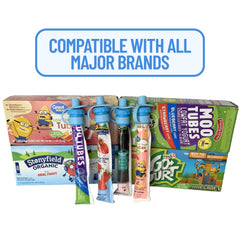 Toppie Topper cap with pull ring helps kids open snacks independently