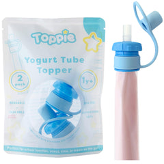 Toppie Yogurt Tube Topper twist-lock gasket seals yogurt tubes for mess-free snacks