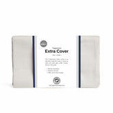 Topponcino Company Organic Topponcino Extra Cover Grey front view shows soft brushed cotton for gentle everyday comfort
