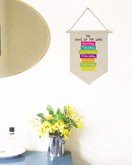 Topthink days of week banner for nursery wall sign supports early learning and room decor.