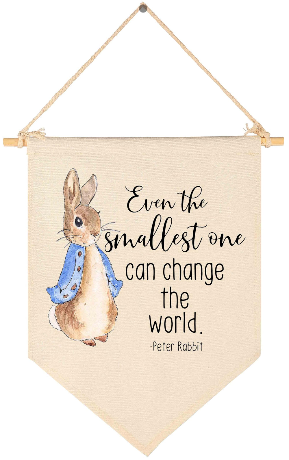 Topthink Easter canvas flag wall sign adds light decorative appeal to nurseries.