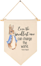 Topthink Easter canvas flag wall sign adds light decorative appeal to nurseries.