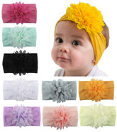 Toptim head wrap nylon band close-up shows soft stretch for tiny heads