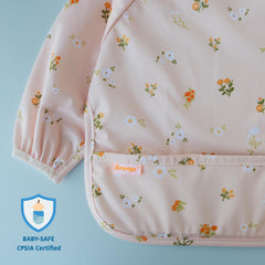 Torange machine washable baby bib wipes clean quickly after feeding.