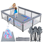 TOREVSIOR foldable baby playpen assembly for quick setup and compact storage