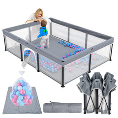 TOREVSIOR foldable baby playpen assembly for quick setup and compact storage