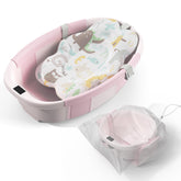 TOSGN collapsible baby bathtub folded for compact storage.