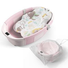 TOSGN collapsible baby bathtub folded for compact storage.