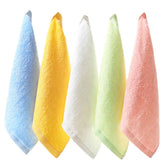Tosnail 20-pack bamboo washcloths closeup with ultra-soft texture for baby skin