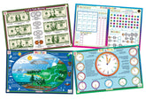 Tot Talk Everyday Skills placemat bundle with math activities at mealtime.