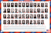 Tot Talk U.S. Presidents placemat double-sided design encourages at-dinner learning and family prompts.