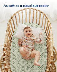 TotAha Baby Joy fit sheet provides buttery-soft touch for calm naps