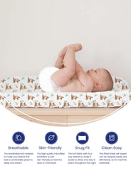 TotAha forest bear and deer design adds playful nursery appeal.