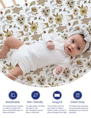 TotAha cute bear crib sheet adds playful style with gentle touch