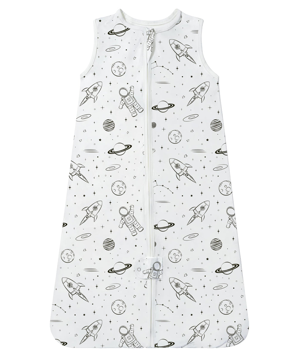 TotAha light sleep sack 0.5tog promotes safe sleep with breathable, airy warmth.