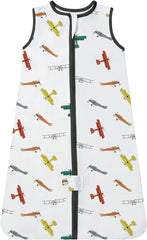 TotAha light sleep sack fabric close-up shows soft jersey-knit for cozy nights.