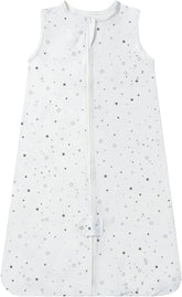 TotAha Light Sleep Sack closeup fabric shows soft jersey-knit for gentle nights.