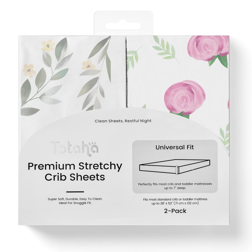 TotAha 2-pack Pink Buds image shows silky TotCare fabric for gentle baby sleep.