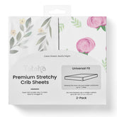 TotAha 2-pack Pink Buds image shows silky TotCare fabric for gentle baby sleep.