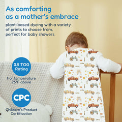 TotAha Sleep Sack fabric closeup shows buttery soft jersey knit