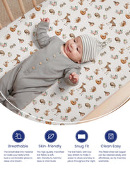TotAha soft silky jersey-knit closeup highlights breathable, gentle touch.
