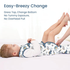 TOTBASIC 1.0 TOG provides all-season warmth in a nursery setting.