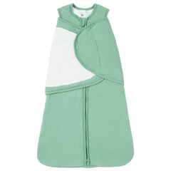 TOTBASIC baby swaddle Sage, closed design for secure, peaceful newborn sleep.