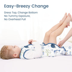 TOTBASIC sleep sack cotton filling close-up showing softness and breathability.