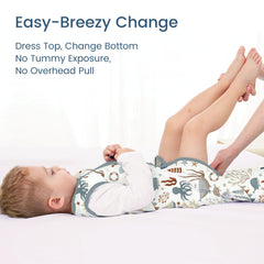 TOTBASIC sleep sack fabric close-up highlights soft knit and breathable warmth