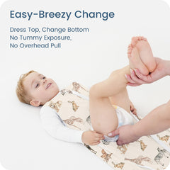 TOTBASIC sleep sack zipper guard and chin guard protect delicate skin.