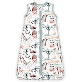 TOTBASIC Toddler Sleep Sack sleeveless closeup fabric shows soft knit for cozy nights.