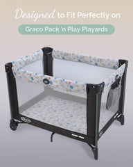TotCare fitted sheets provide a secure 27x39 inch playard fit.