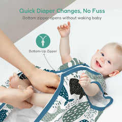 TOTCHILL sleep sack snug-fit design stays in place for safer sleep.