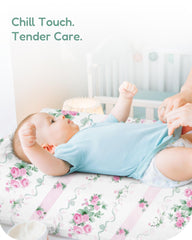 TotChill harness-access opening demonstrates easy diaper changes without removing cover.