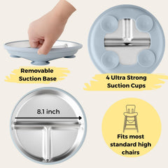 TOTS GROUND stainless steel fork designed for easy grasp.