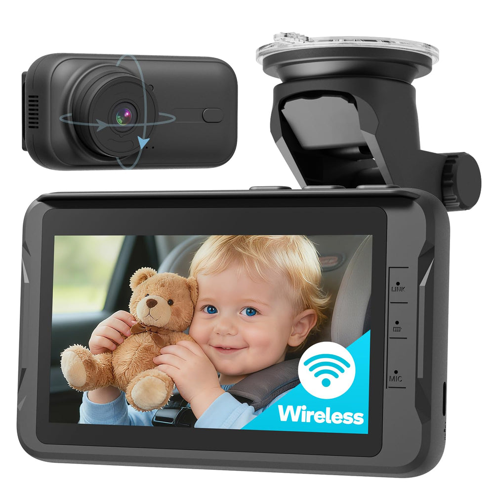 Totsafe wireless baby car monitor setup demonstrates quick, clutter-free installation.