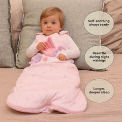 Toucan Baby adjustable shoulder snaps adapt as baby grows.