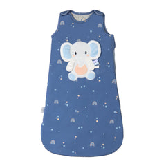 Toucan Baby sleep sack elephant lovey chest shows cozy self-soothing for newborn sleep.