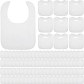Toulite white bib pack 50 pieces; ample supply keeps outfits clean during meals