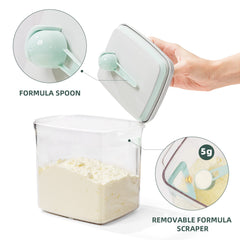 Tourdeus travel formula dispenser 1000ml fits up to 300g powder.