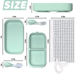 TourKing suction plates demonstrate strong 2-point suction on smooth surfaces for mess-free eating.