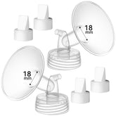 TOVVILD 18mm flange close-up showing Spectra compatibility for comfortable at-home pumping