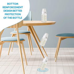 TOYANDONA glass bottle sleeve showing anti-fall design and smooth skin-friendly finish.